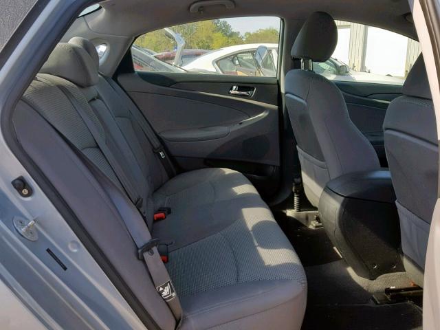 5NPEB4AC0BH227629 - 2011 HYUNDAI SONATA GLS SILVER photo 6