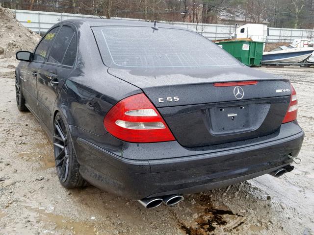 WDBUF76J66A905188 - 2006 MERCEDES-BENZ E 55 AMG BLACK photo 3