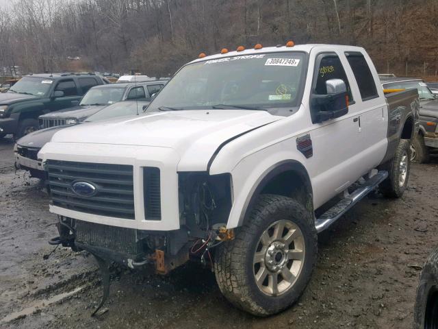 1FTWW31R18EB71054 - 2008 FORD F350 SRW S WHITE photo 2