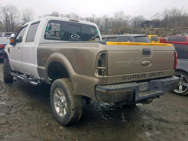 1FTWW31R18EB71054 - 2008 FORD F350 SRW S WHITE photo 3