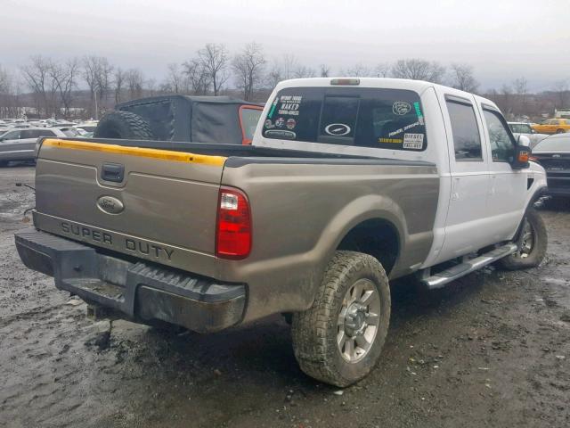 1FTWW31R18EB71054 - 2008 FORD F350 SRW S WHITE photo 4