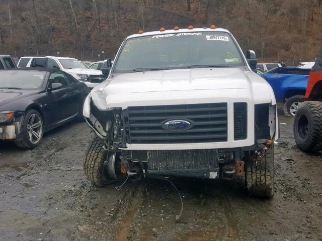 1FTWW31R18EB71054 - 2008 FORD F350 SRW S WHITE photo 9