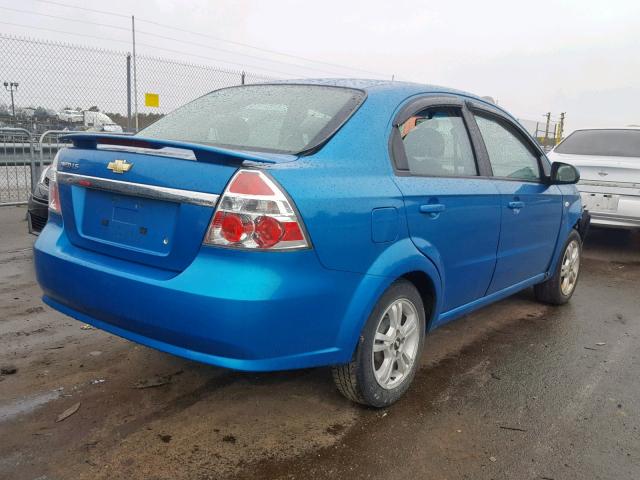 KL1TD56698B211747 - 2008 CHEVROLET AVEO BASE Көк фото 4