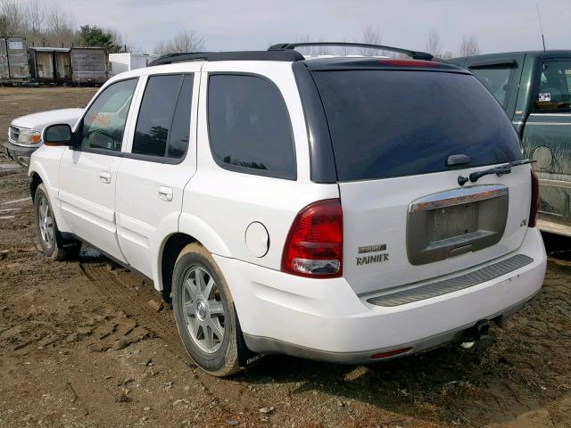 5GADT13S542436897 - 2004 BUICK RAINIER CX WHITE photo 3