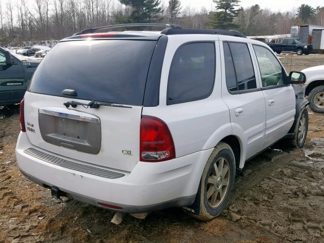 5GADT13S542436897 - 2004 BUICK RAINIER CX WHITE photo 4