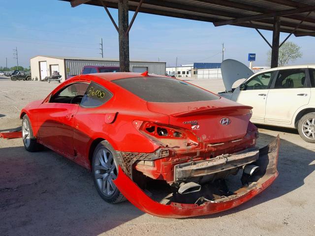 KMHHT6KD9EU121649 - 2014 HYUNDAI GENESIS CO RED photo 3