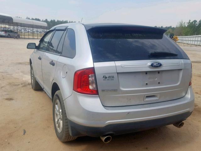 2FMDK3GC6BBA88871 - 2011 FORD EDGE SE SILVER photo 3