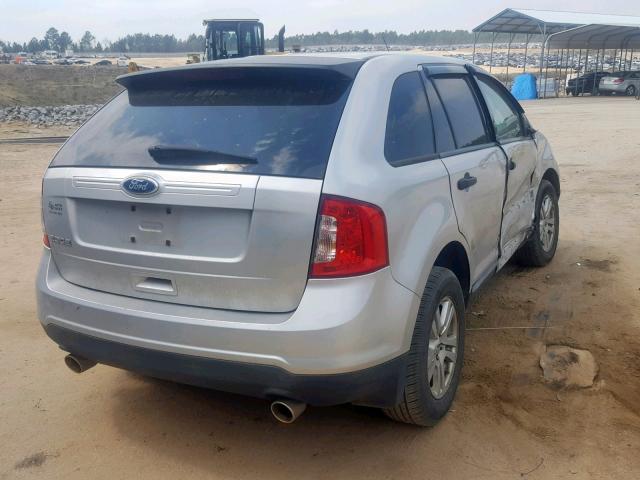 2FMDK3GC6BBA88871 - 2011 FORD EDGE SE SILVER photo 4