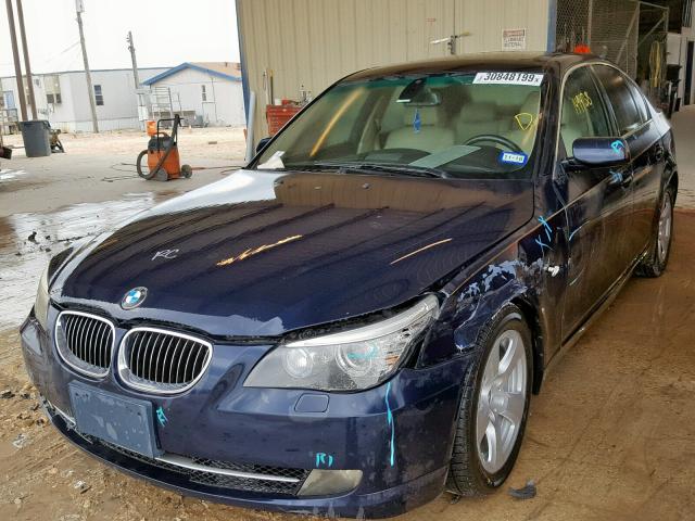 WBANW13548CZ74718 - 2008 BMW 535 I BLUE photo 2