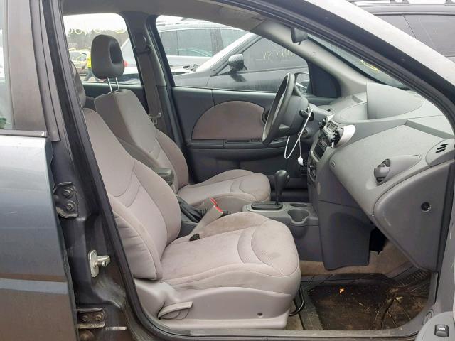 1G8AJ52F54Z202828 - 2004 SATURN ION LEVEL GRAY photo 5
