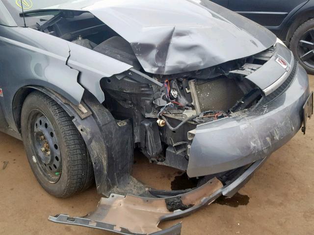 1G8AJ52F54Z202828 - 2004 SATURN ION LEVEL GRAY photo 9