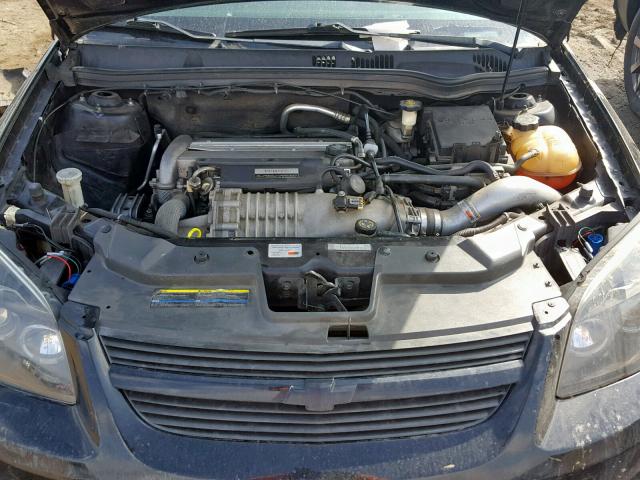 1G1AP18P477356291 - 2007 CHEVROLET COBALT SS BLACK photo 7