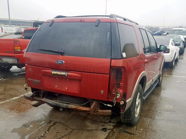 1FMDU74W12ZA64278 - 2002 FORD EXPLORER E RED photo 4