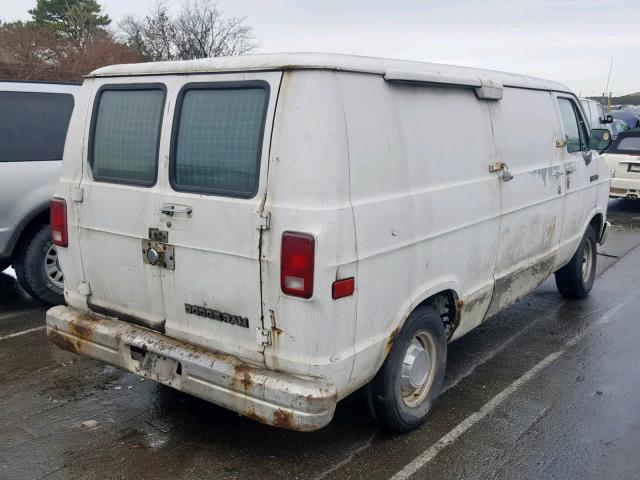 2B7HB21Y9NK100245 - 1992 DODGE RAM VAN B2 WHITE photo 4