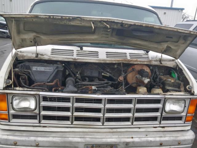 2B7HB21Y9NK100245 - 1992 DODGE RAM VAN B2 WHITE photo 7