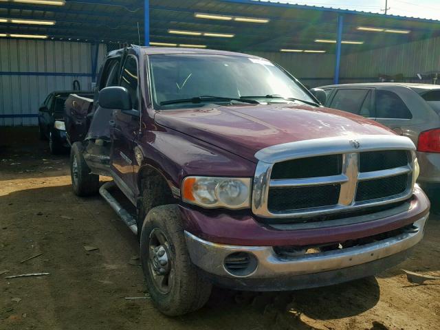 3D3KU28D13G734010 - 2003 DODGE RAM 2500 S MAROON photo 1