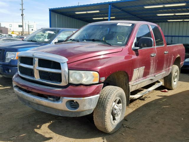 3D3KU28D13G734010 - 2003 DODGE RAM 2500 S MAROON photo 2