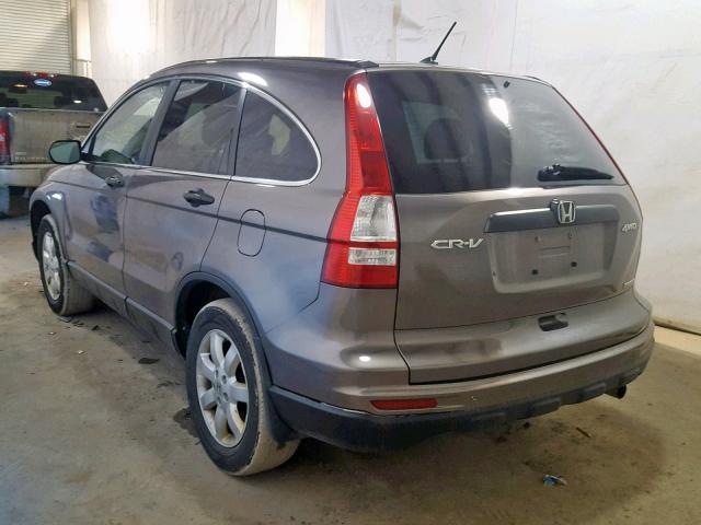 5J6RE4H49BL050768 - 2011 HONDA CR-V SE GRAY photo 3