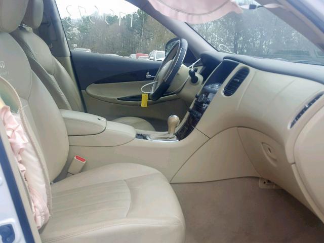 JN1BJ0HP2DM430699 - 2013 INFINITI EX37 BASE WHITE photo 5