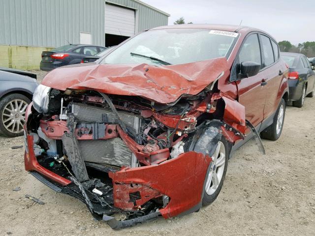 1FMCU0F71EUE21632 - 2014 FORD ESCAPE S RED photo 2