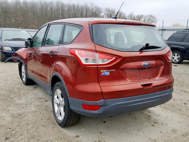 1FMCU0F71EUE21632 - 2014 FORD ESCAPE S RED photo 3