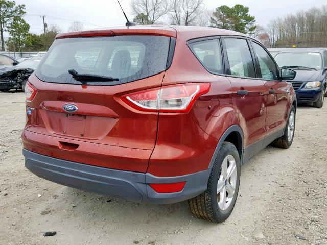 1FMCU0F71EUE21632 - 2014 FORD ESCAPE S RED photo 4