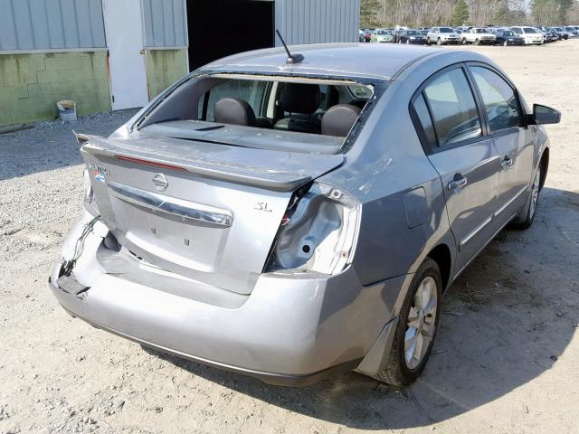 3N1AB6APXBL685548 - 2011 NISSAN SENTRA 2.0 GRAY photo 4