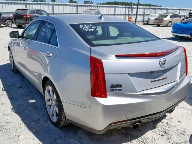 1G6AA5RX9D0172681 - 2013 CADILLAC ATS SILVER photo 3