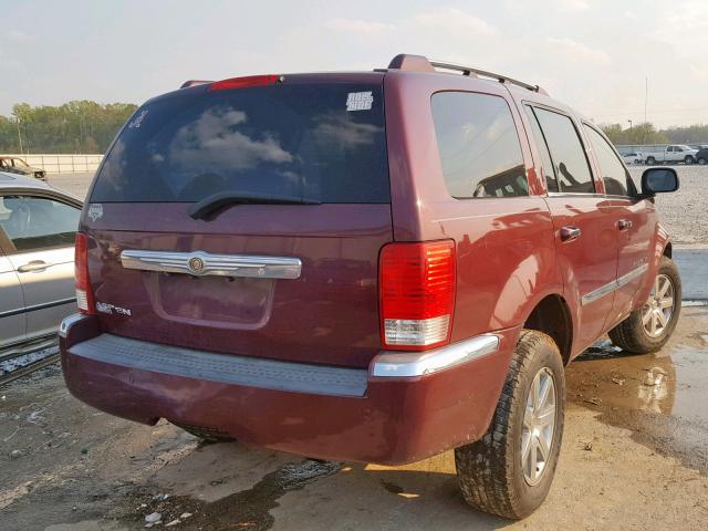 1A8HX58PX9F706084 - 2009 CHRYSLER ASPEN LIMI MAROON photo 4