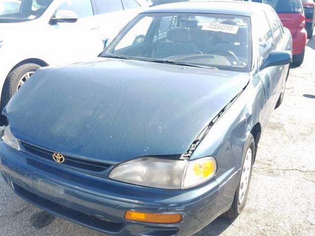 4T1BG12K1TU726452 - 1996 TOYOTA CAMRY DX GREEN photo 2