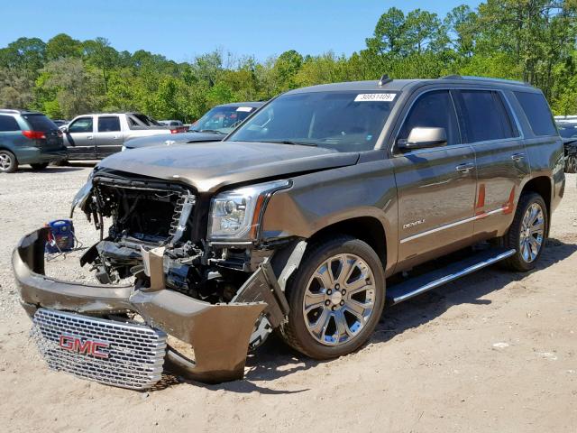 1GKS1CKJ8FR695964 - 2015 GMC YUKON DENA BROWN photo 2