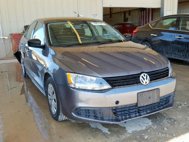 3VW2K7AJ9BM066269 - 2011 VOLKSWAGEN JETTA BASE CHARCOAL photo 1