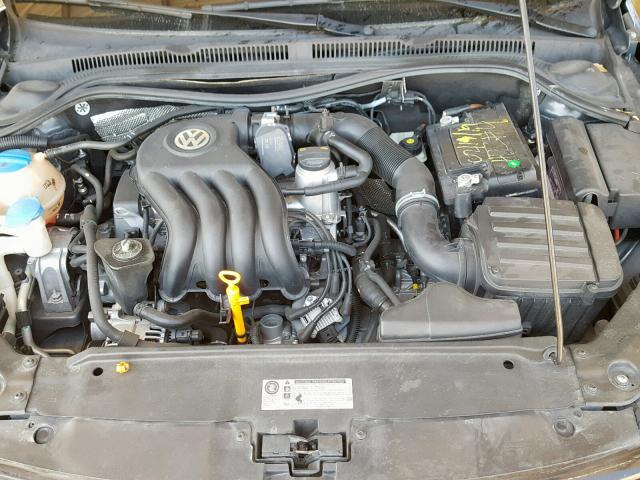 3VW2K7AJ9BM066269 - 2011 VOLKSWAGEN JETTA BASE CHARCOAL photo 7