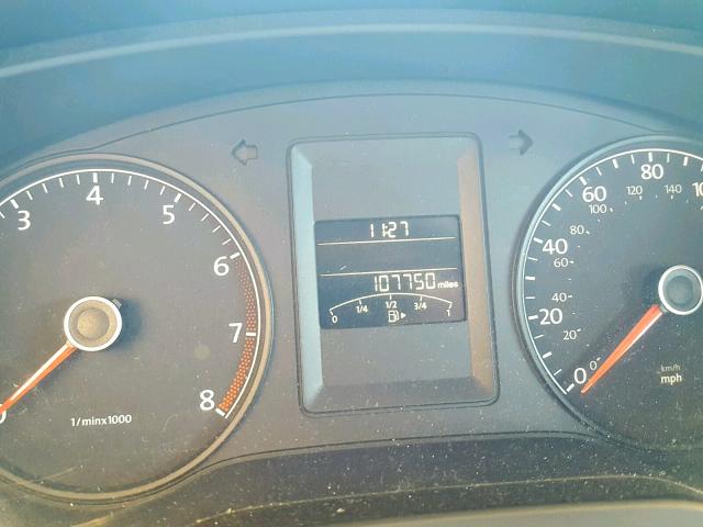 3VW2K7AJ9BM066269 - 2011 VOLKSWAGEN JETTA BASE CHARCOAL photo 8