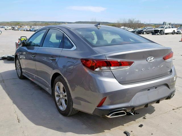 5NPE34AF1JH619959 - 2018 HYUNDAI SONATA SPO GRAY photo 3