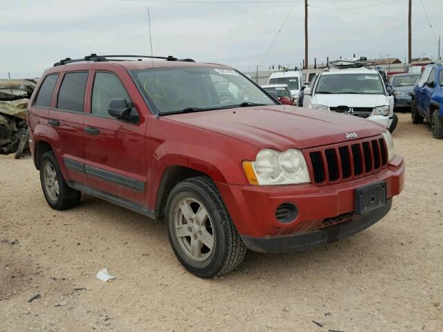 1J4GS48K05C584812 - 2005 JEEP GRAND CHER RED photo 1