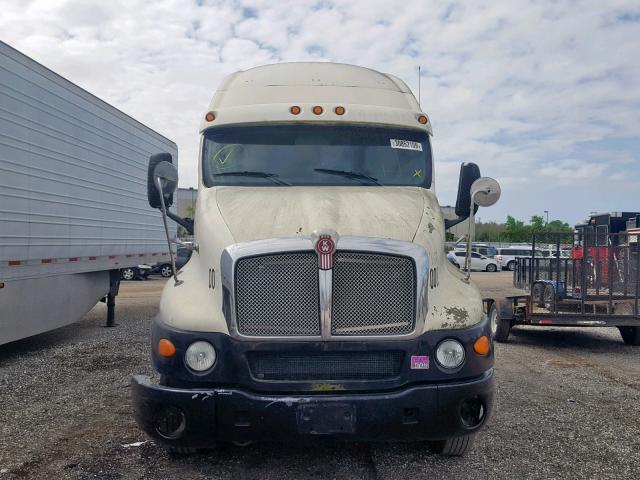 1XKTDU8X97J191677 - 2007 KENWORTH CONSTRUCTI WHITE photo 9