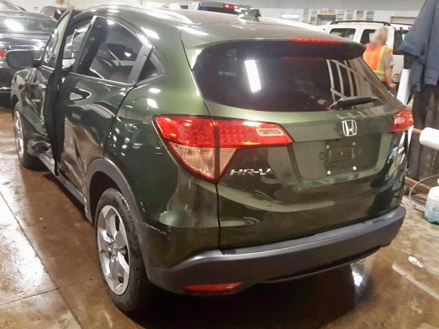 3CZRU6H76HM730143 - 2017 HONDA HR-V EXL GREEN photo 3