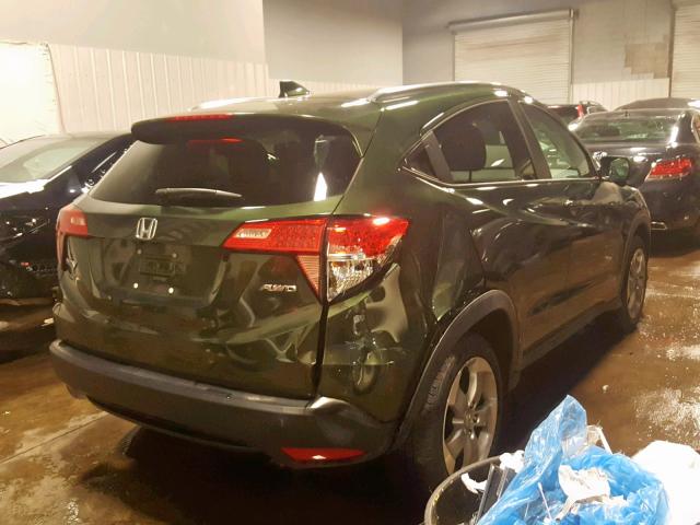 3CZRU6H76HM730143 - 2017 HONDA HR-V EXL GREEN photo 4