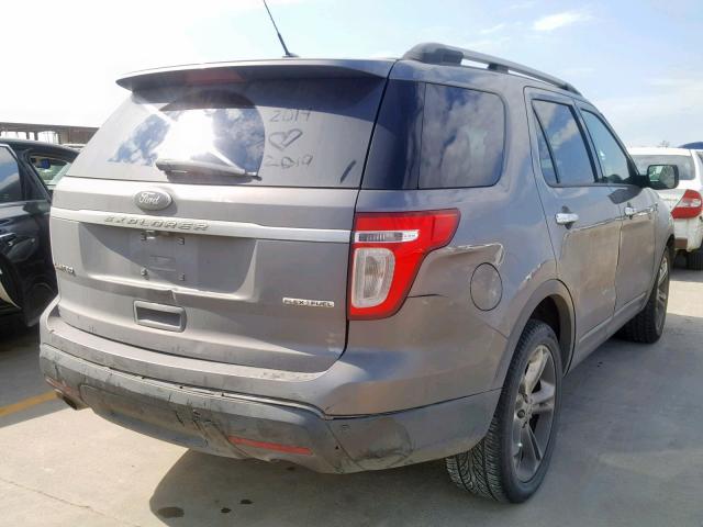 1FM5K7F82DGC34848 - 2013 FORD EXPLORER L CHARCOAL photo 4