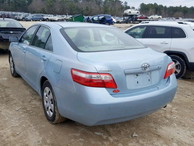 4T4BE46K89R109999 - 2009 TOYOTA CAMRY BASE BLUE photo 3