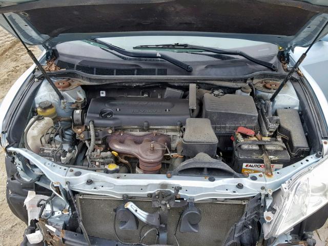 4T4BE46K89R109999 - 2009 TOYOTA CAMRY BASE BLUE photo 7
