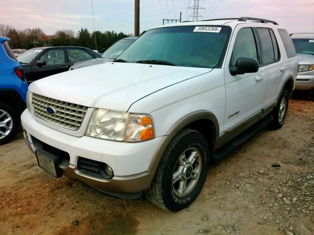 1FMZU74E82ZB03350 - 2002 FORD EXPLORER E WHITE photo 2