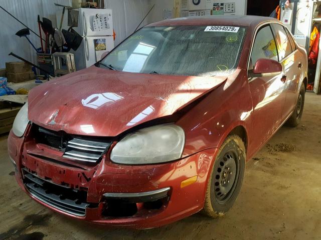 3VWDF31K86M612631 - 2006 VOLKSWAGEN JETTA 2.5L RED photo 2