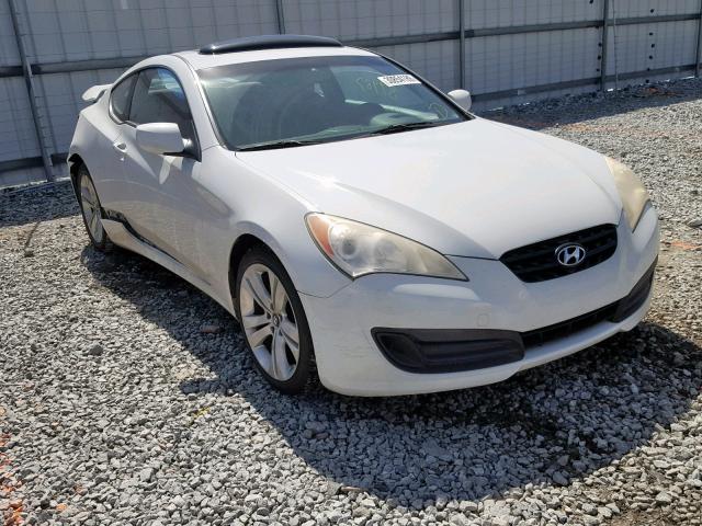 KMHHT6KD5AU003852 - 2010 HYUNDAI GENESIS CO WHITE photo 1