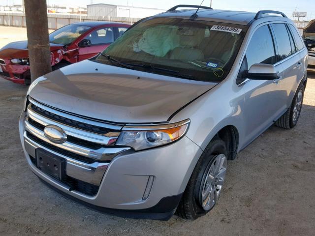 2FMDK3KC1BBB41077 - 2011 FORD EDGE LIMIT SILVER photo 2