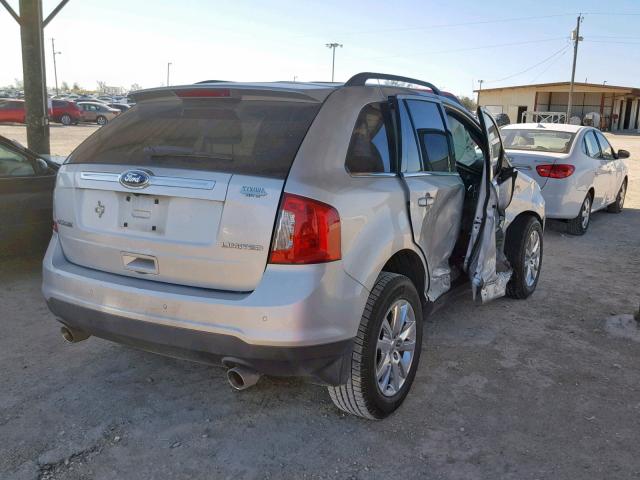 2FMDK3KC1BBB41077 - 2011 FORD EDGE LIMIT SILVER photo 4