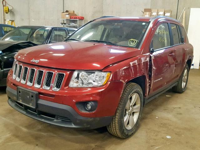 1J4NF1FB1BD164821 - 2011 JEEP COMPASS SP RED photo 2