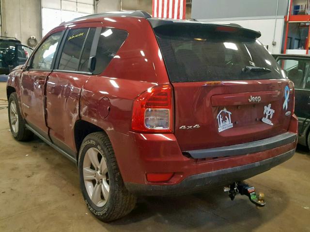 1J4NF1FB1BD164821 - 2011 JEEP COMPASS SP RED photo 3