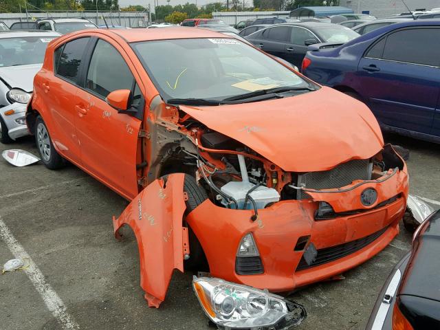 JTDKDTB38D1052112 - 2013 TOYOTA PRIUS C ORANGE photo 1